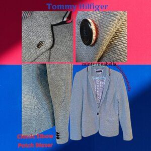 🚨Tommy Hilfiger Elbow Patch Blazer in Gray